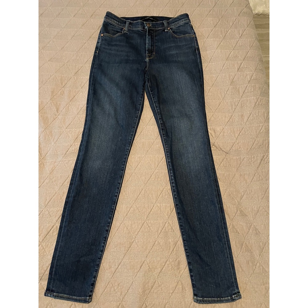 J Brand Maria High Rise Skinny Jeans Womens 27 Dark Blue Fleeting Pre-owned